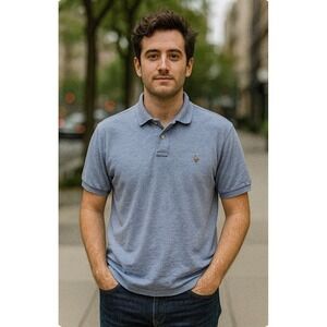 POLO RALPH LAUREN classic fit shirt , men large,blue, Short Sleeve